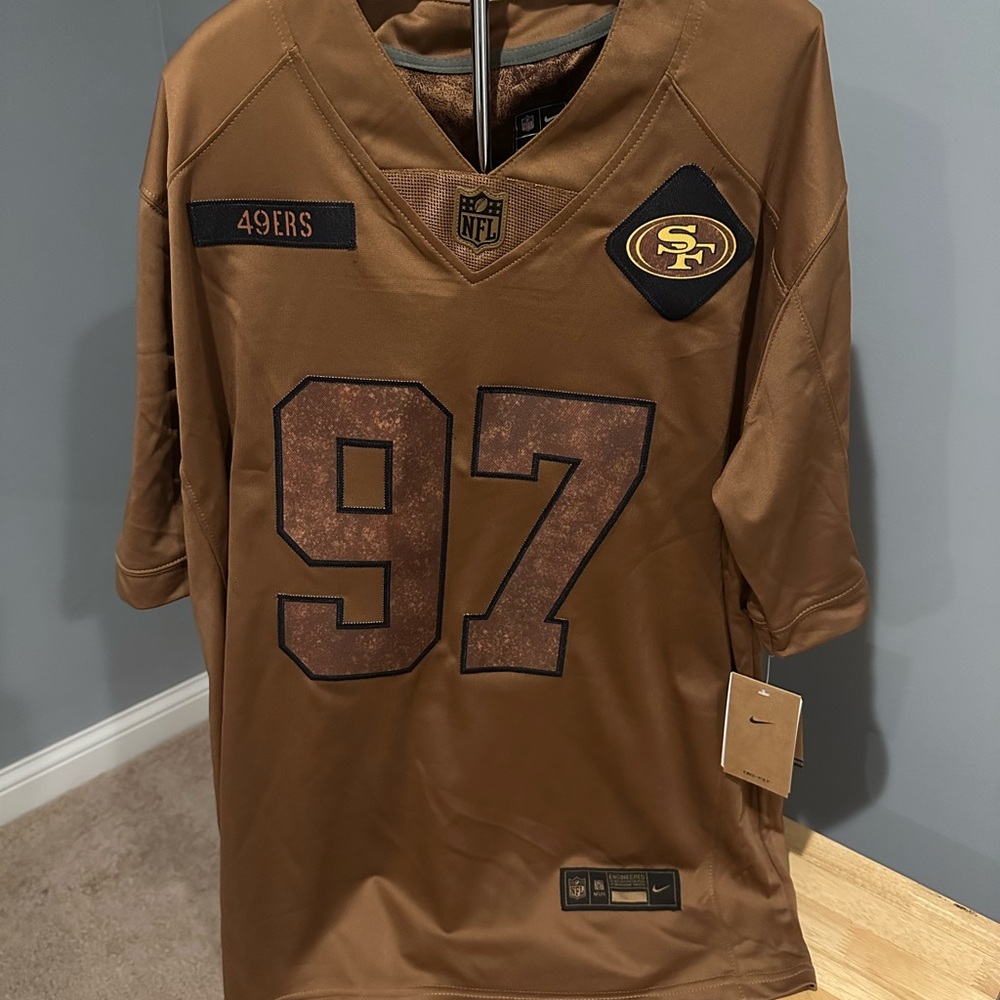 Nick Bosa San Francisco 49ers Salute to Service On Field Apparel Jersey